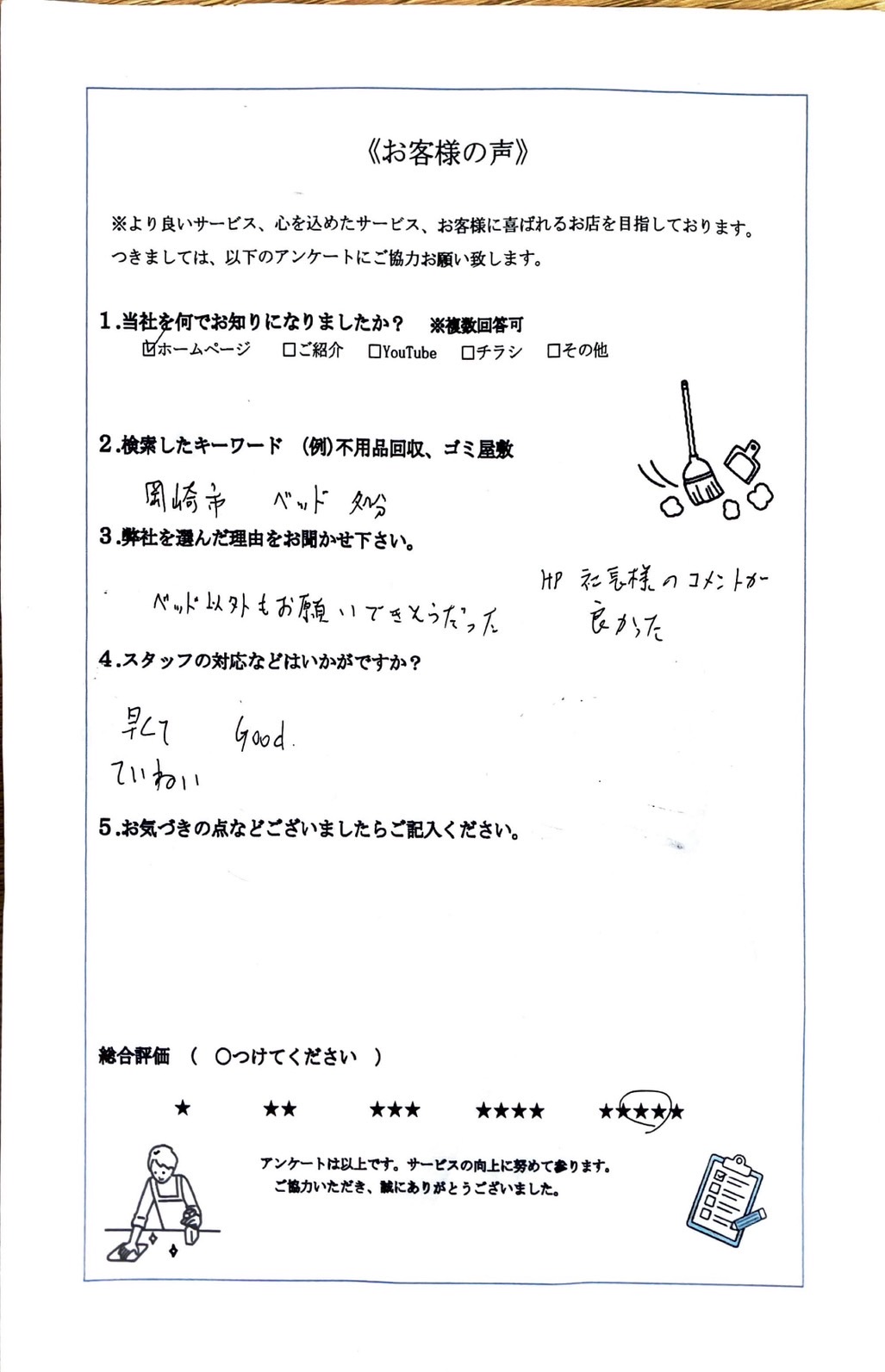 アンケート