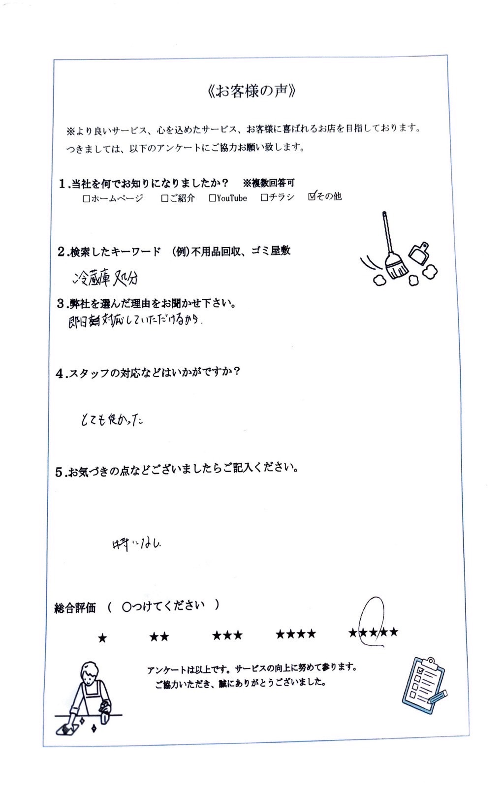 アンケート