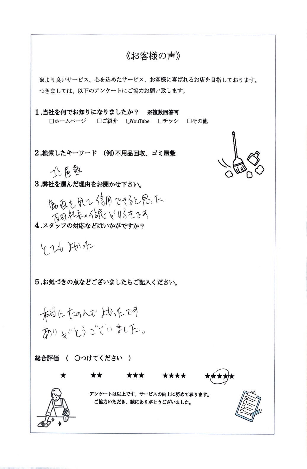 アンケート