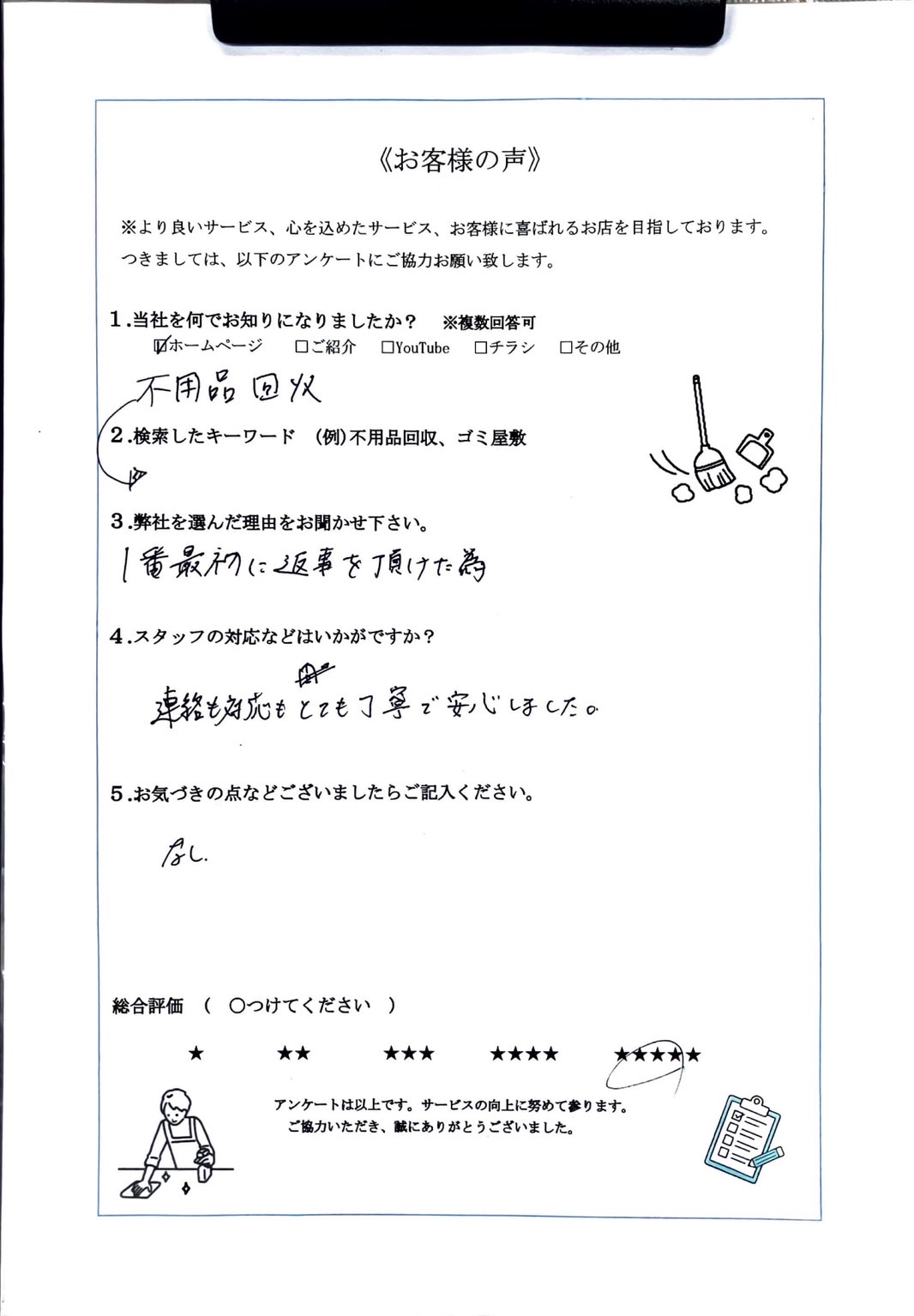 アンケート