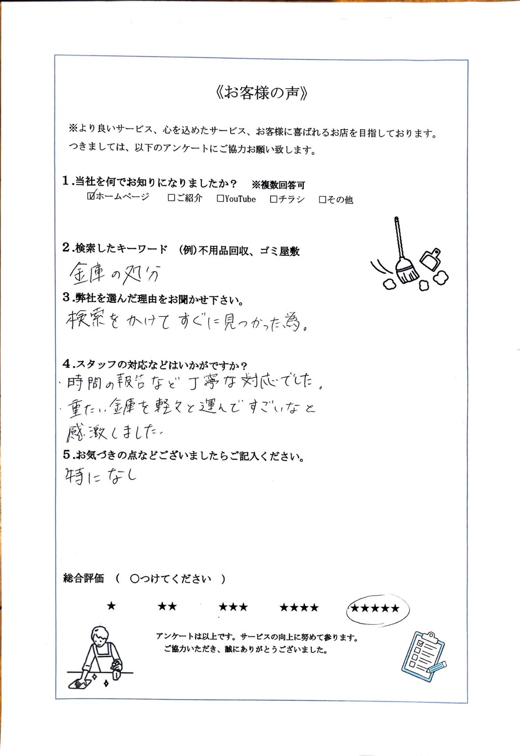 アンケート
