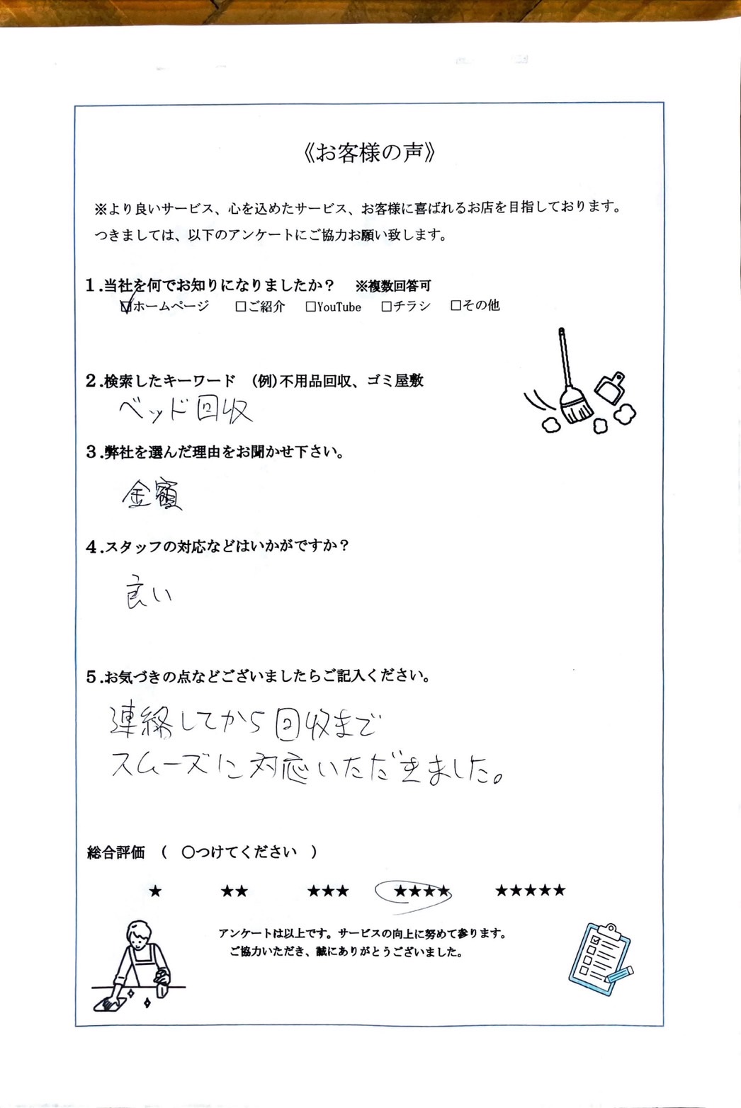 アンケート