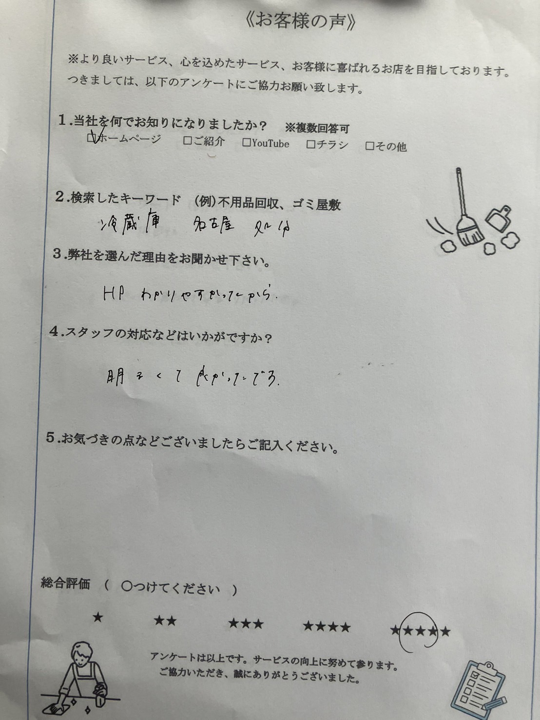 アンケート