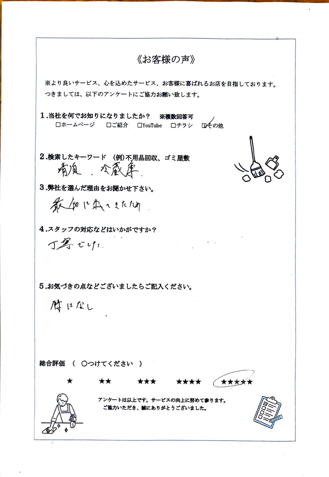 アンケート