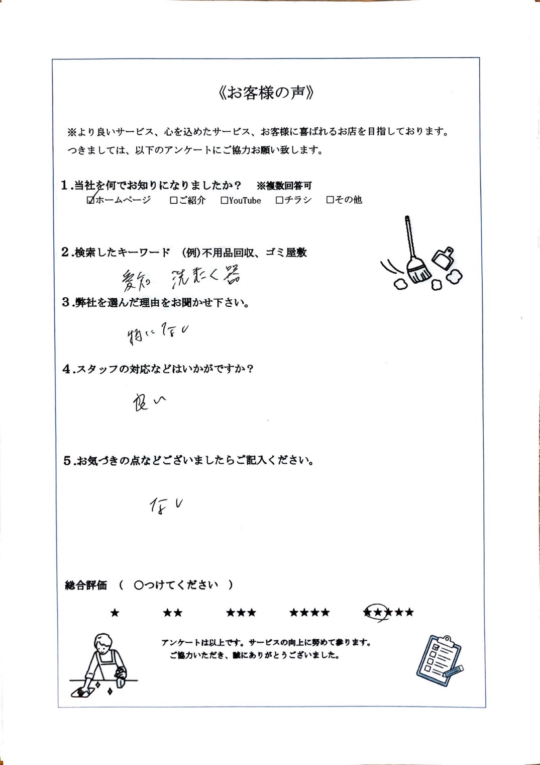 アンケート