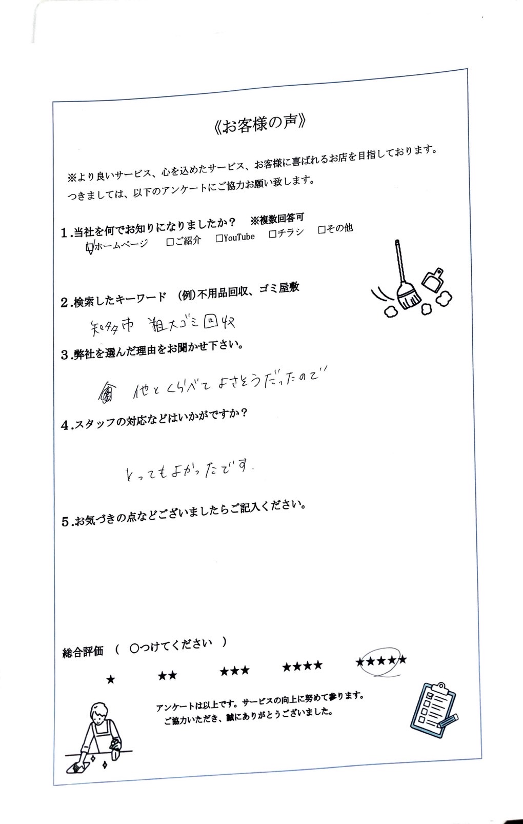 アンケート