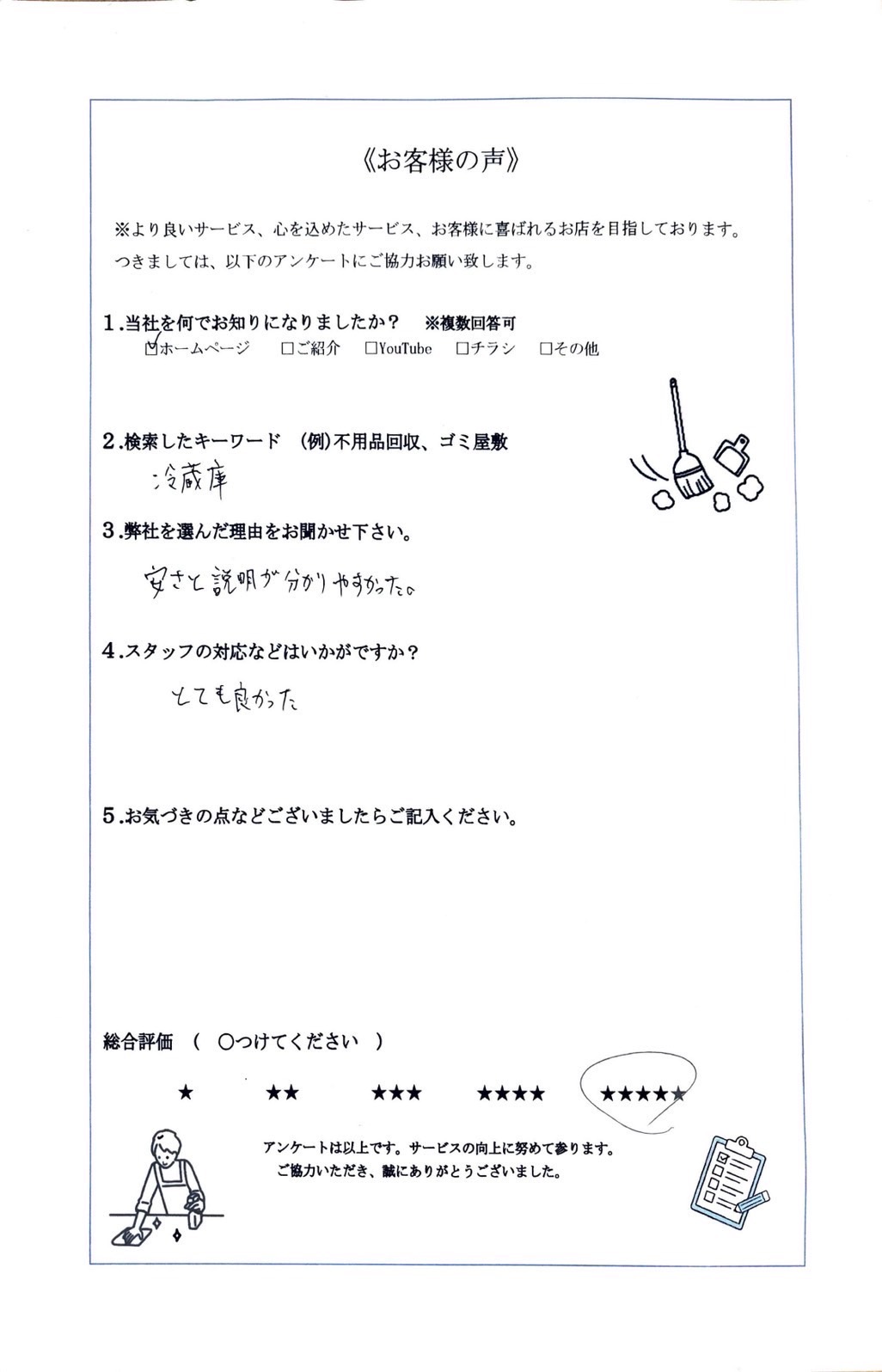 アンケート