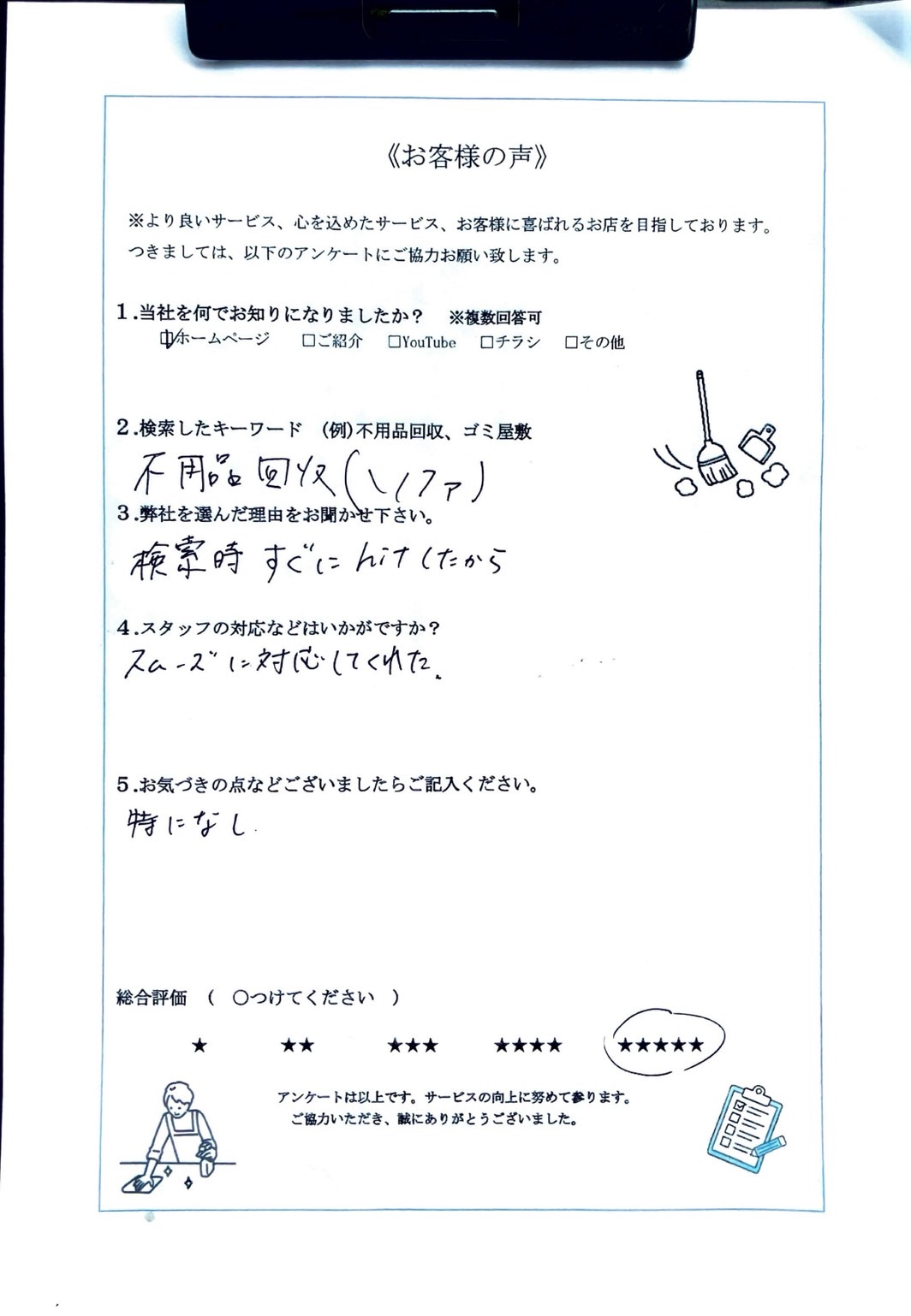 アンケート