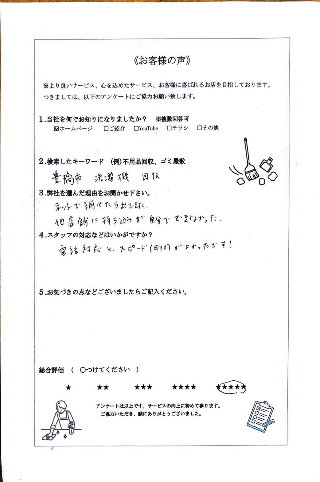 アンケート