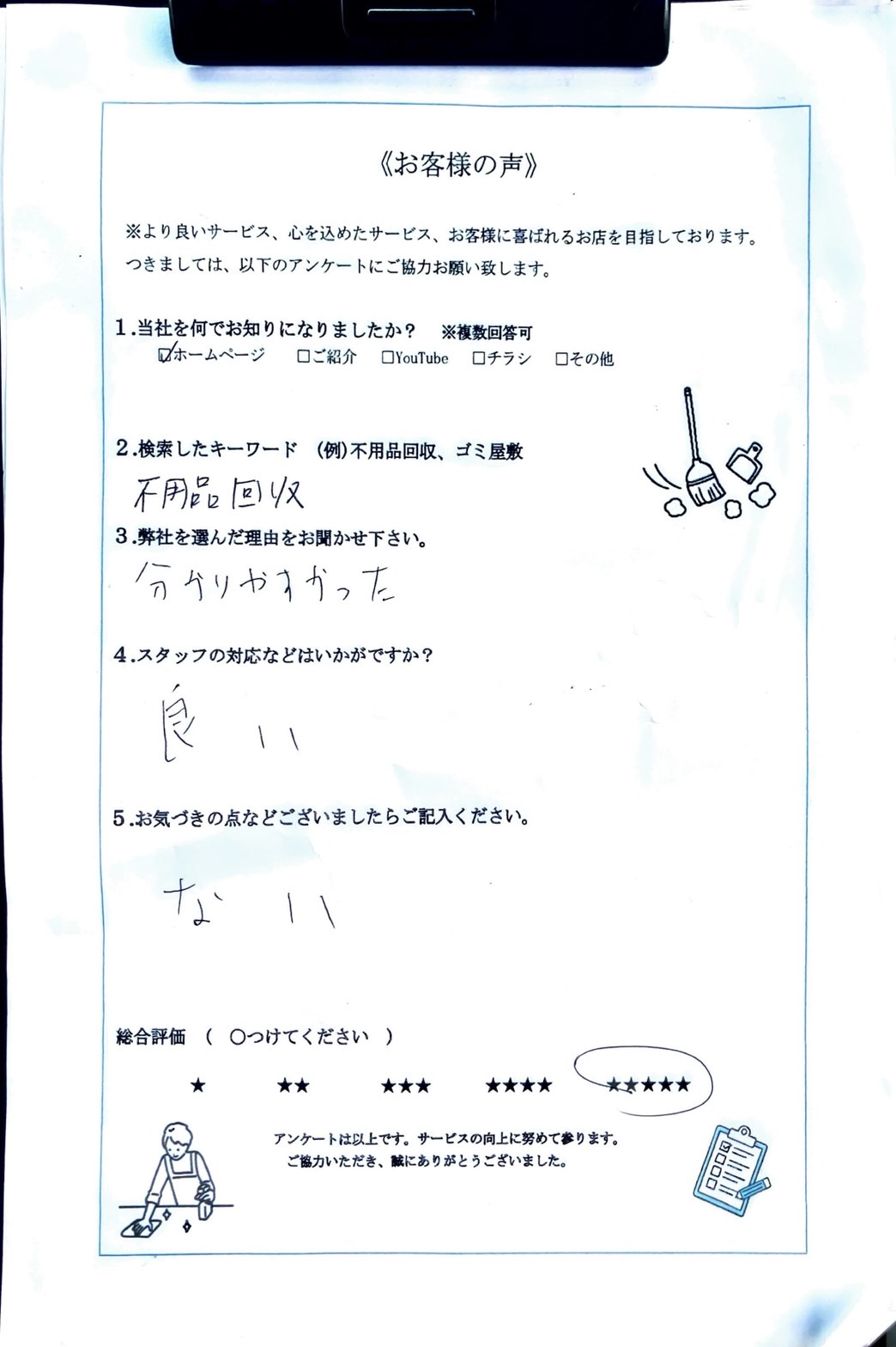 アンケート