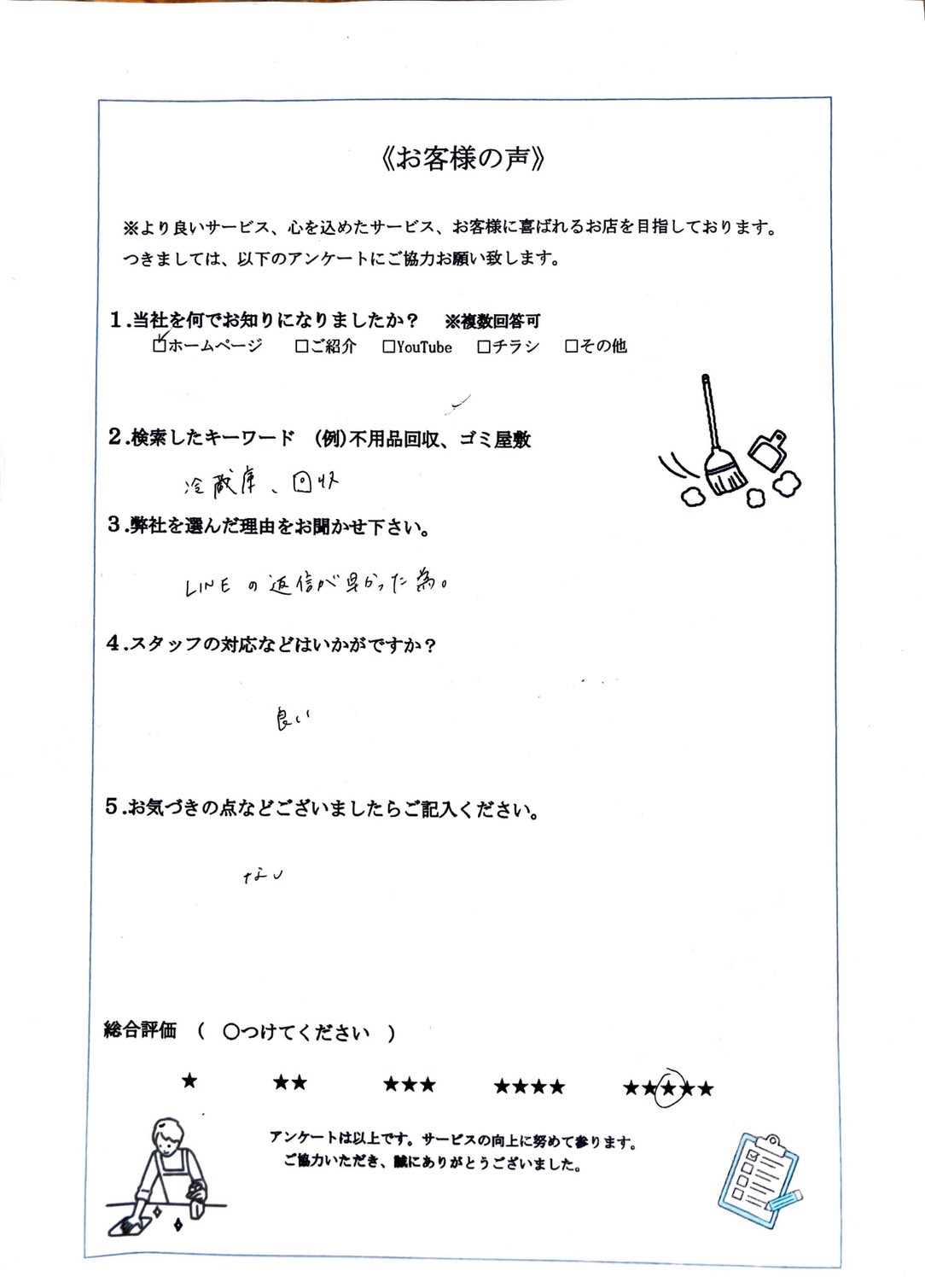 アンケート