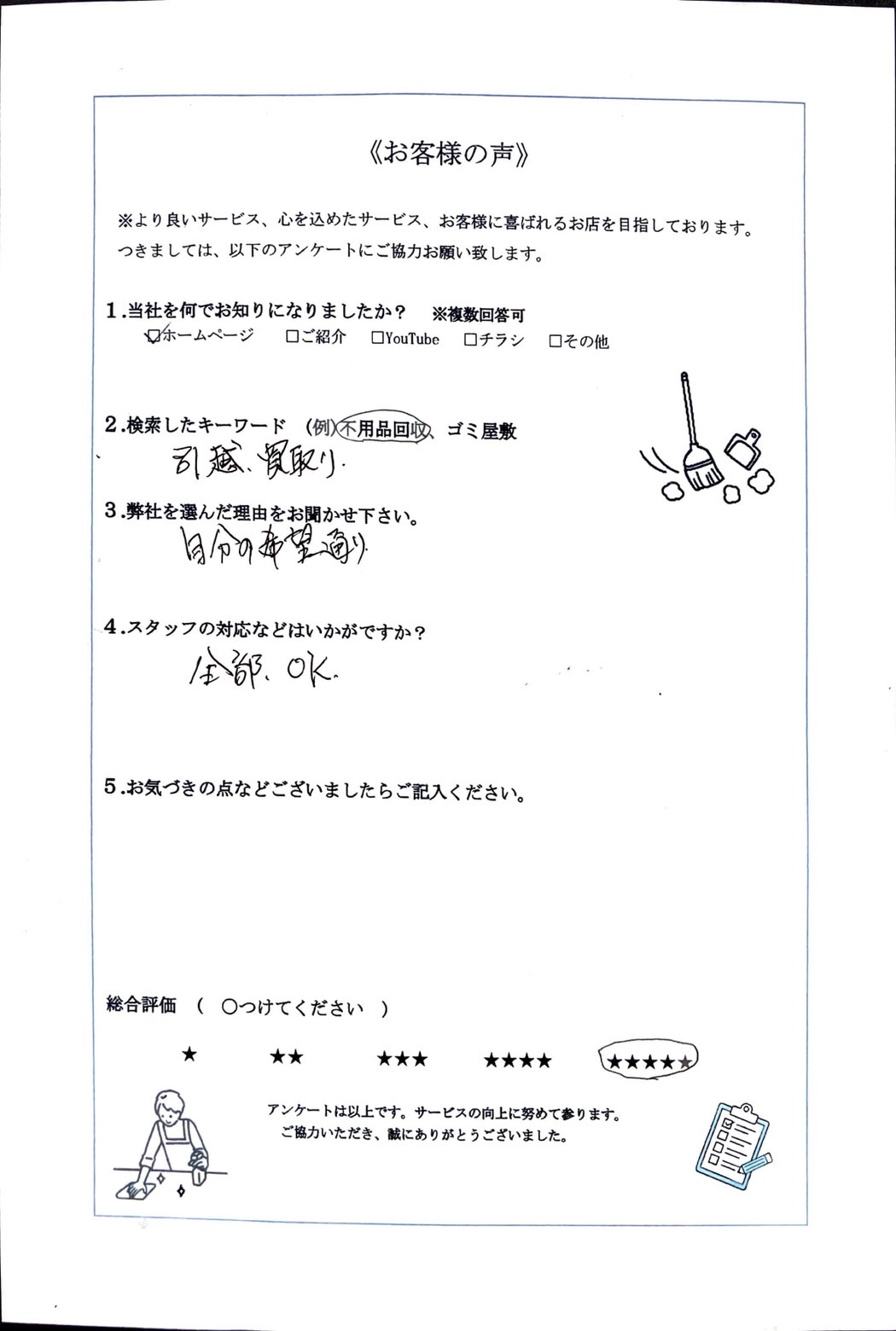 アンケート