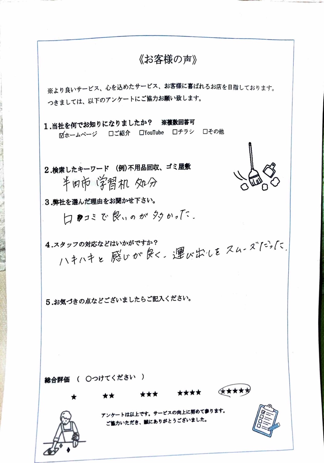 アンケート
