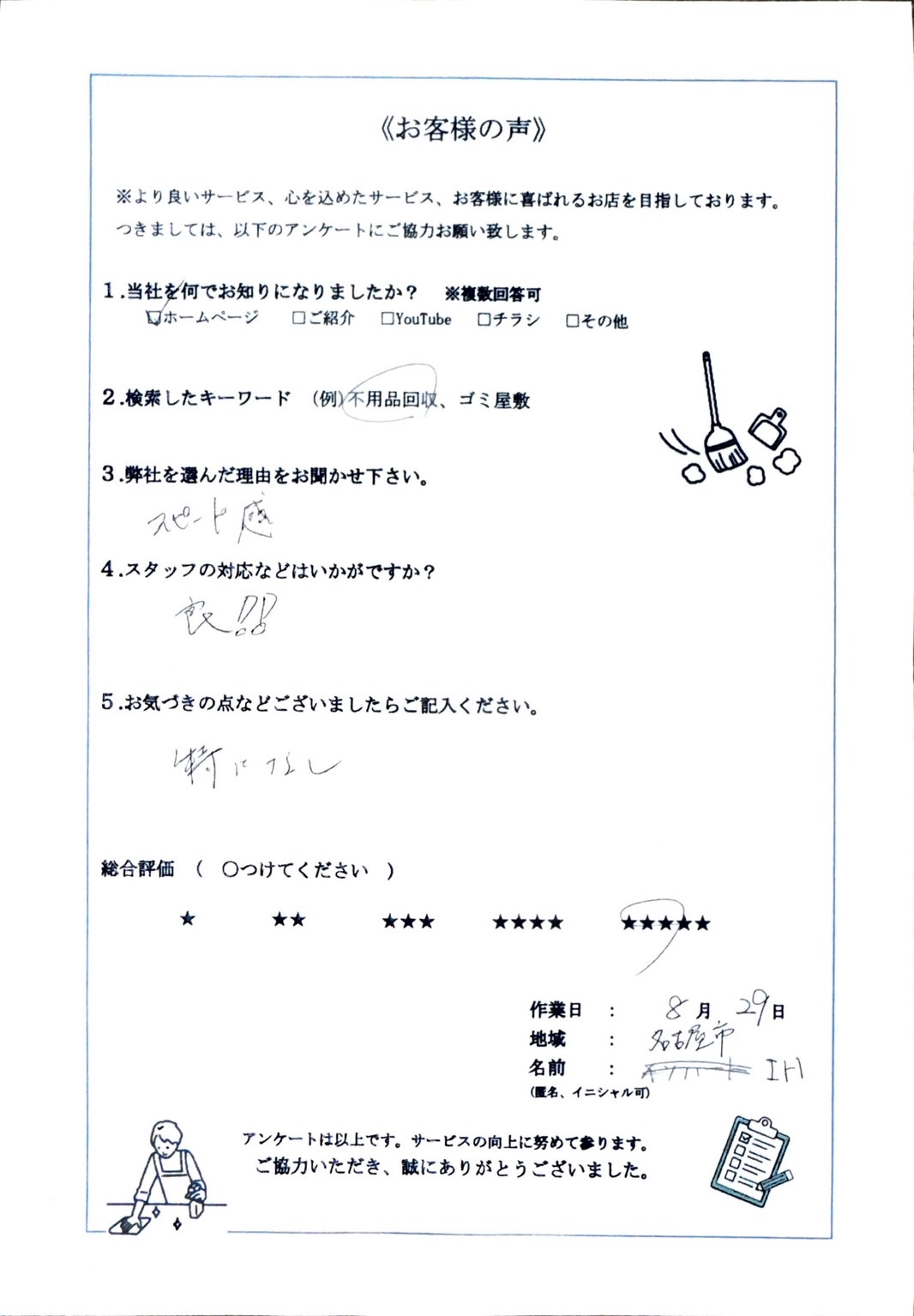 アンケート