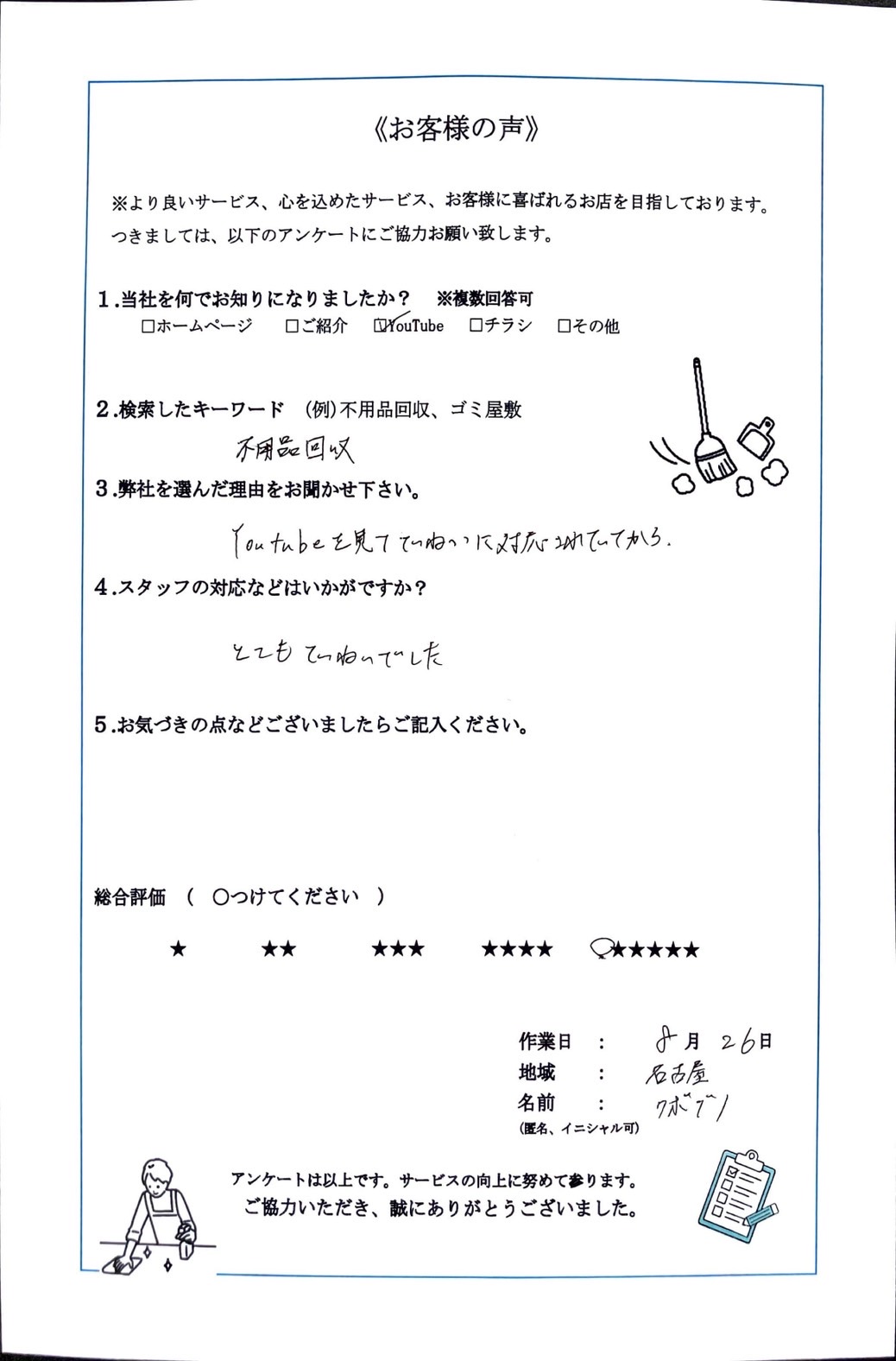 アンケート