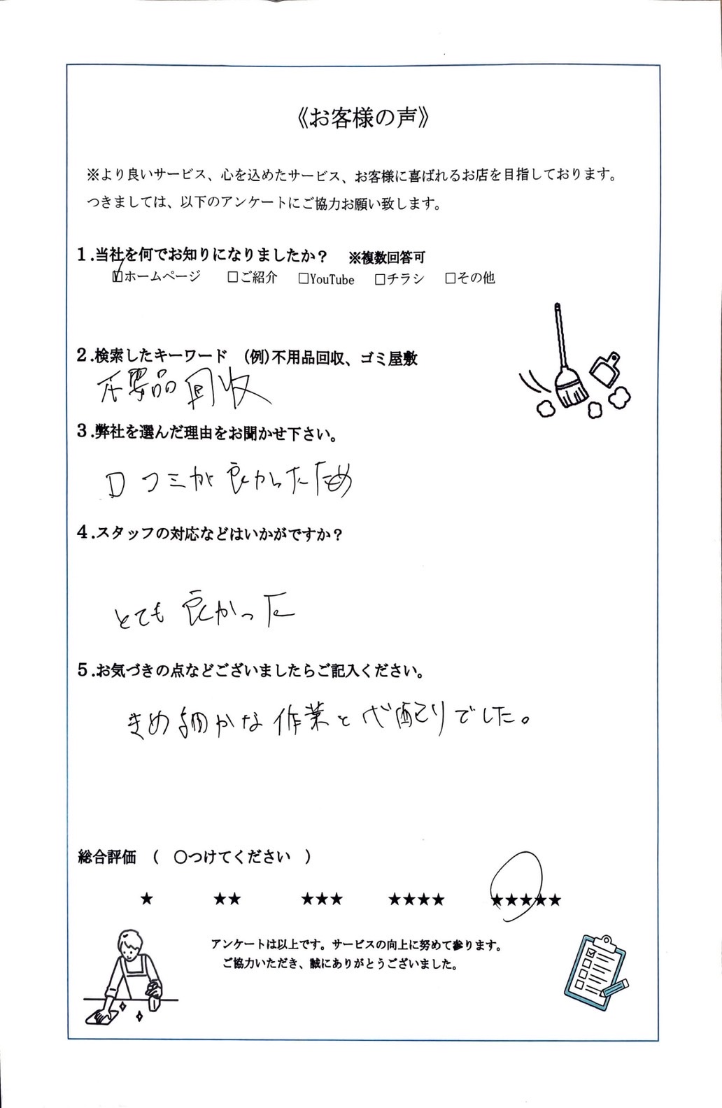 アンケート