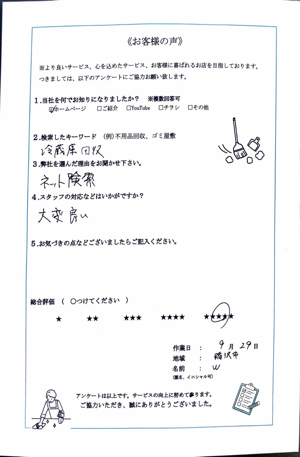 アンケート