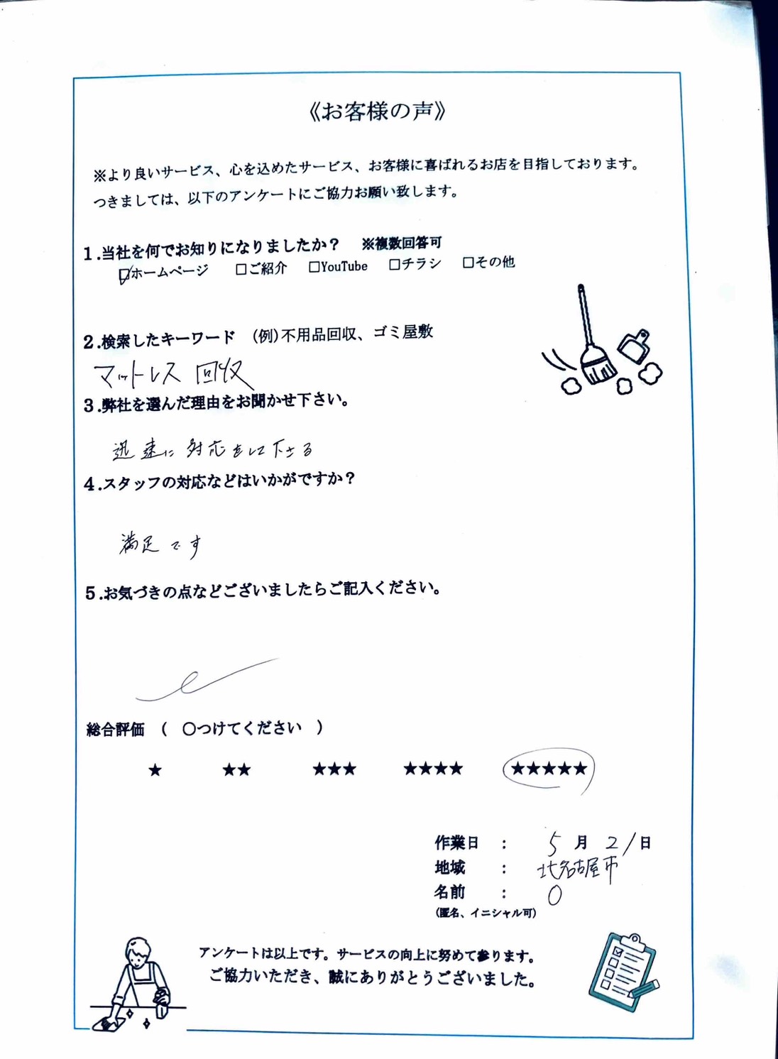 アンケート