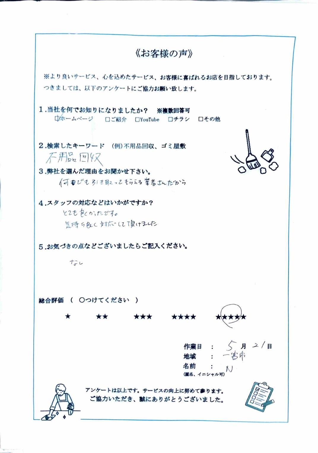 アンケート