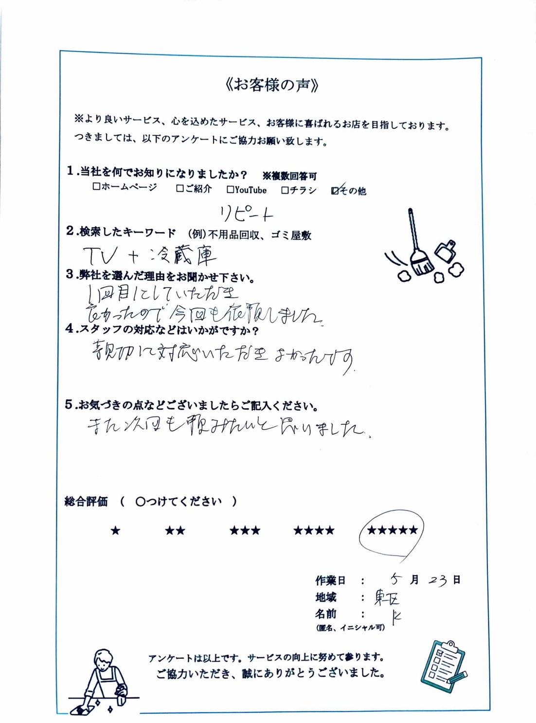 アンケート